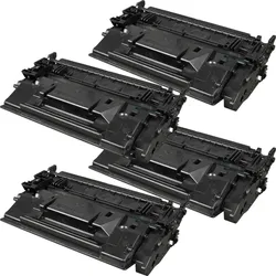 4 Kompatible Toner ersetzt HP CF287A 87A Multipack schwarz