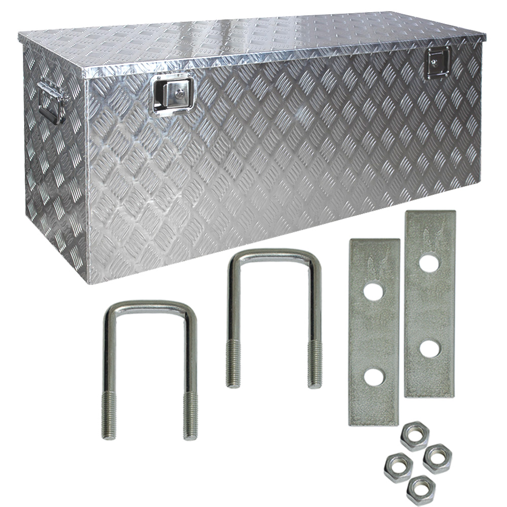 Truckbox Deichselbox Box Werkzeugkiste Anhängerbox Alubox Aluminium D210 inkl. Montagesatz Trucky