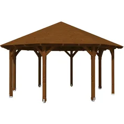 Skan Holz Pavillon Lyon-Größe 3-nussbaum