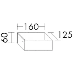 Burgbad mittlere Box 60x160x125, ACCG013 ACCG013