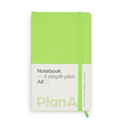 Notizbuch A6 Softcover Kiwi Green Punktiert, 128 Seiten