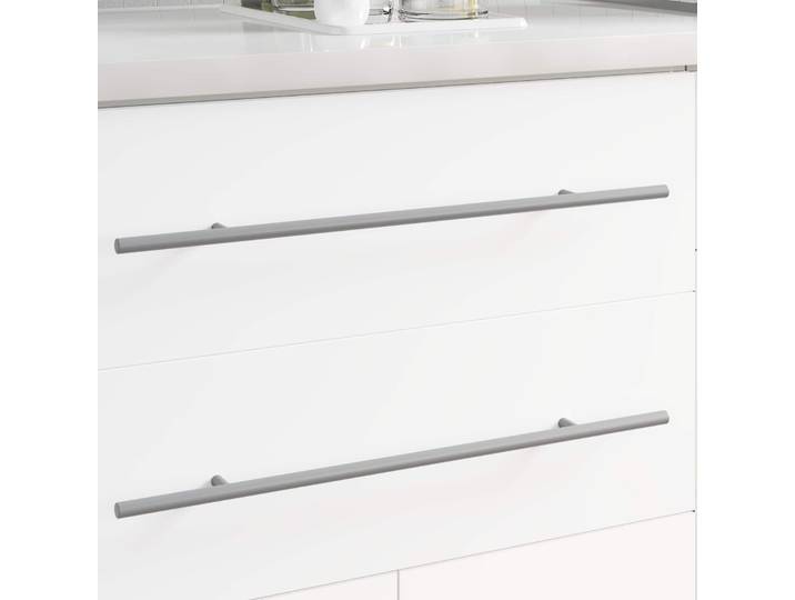 vidaXL Griff 12 Stk. Silber 500 mm Stahl