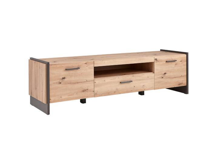 Hom`in Tv-Element, Eiche Artisan, 1 Fächer, 1 Schublade(n) Schubladen, 187x51x41 cm, Wohnzimmer, TV Möbel, TV-Racks