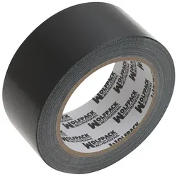 Duct Tape "Muscle" Schwarz Farbe 48 mm. x 10 Stück. Superresistent, Abdichten, Reparieren, Verbinden, Fixieren, Befestigen, Verpacken.