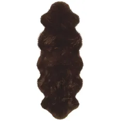 Heitmann Felle Australisches Premium Doppel-Lammfell, Braun, ca. 175 x 63 cm