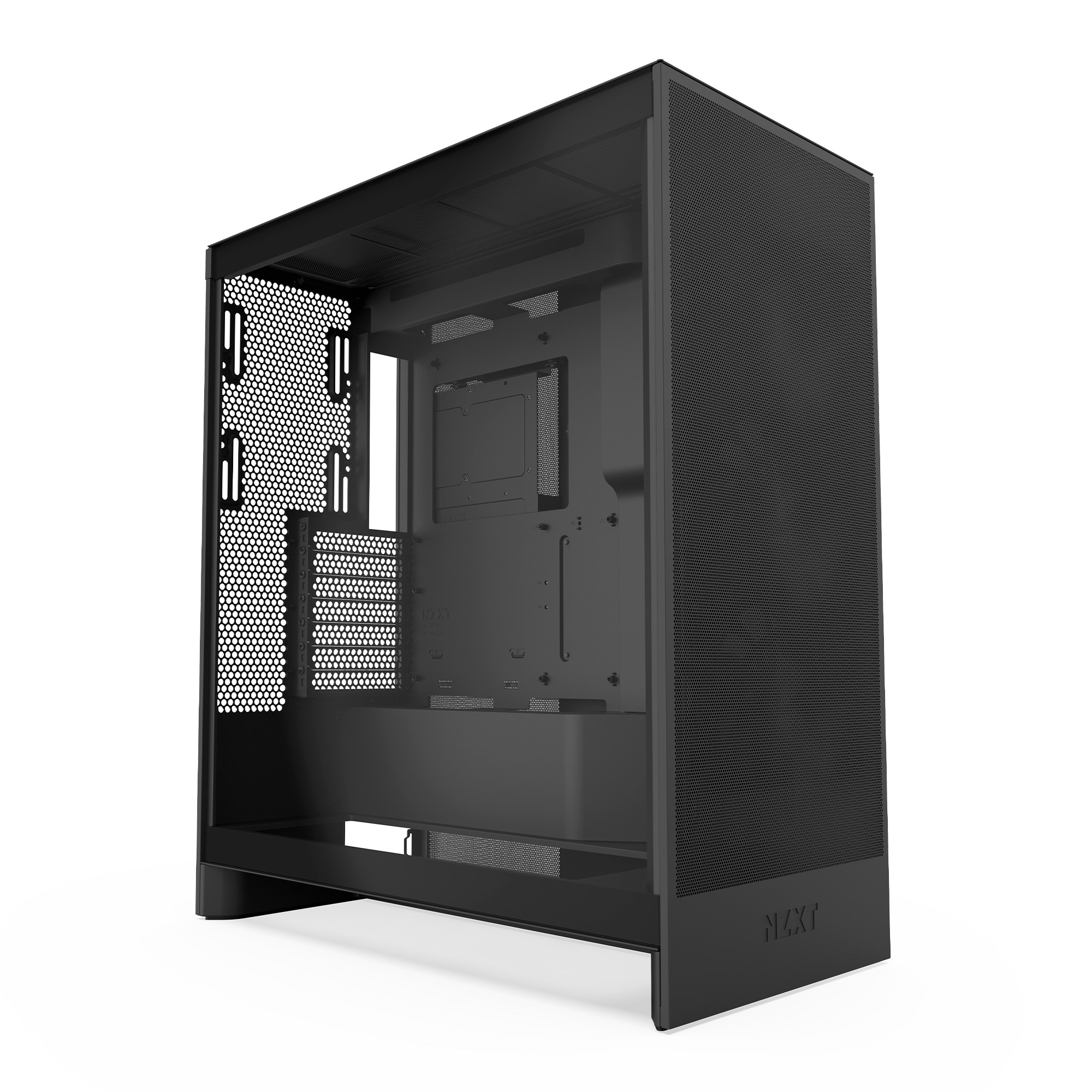 NZXT H7 Flow Gaming PC Gehäuse Midi-Tower Schwarz Seitenfenster