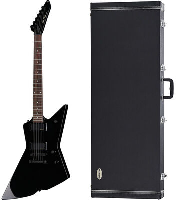 Harley Benton EX-84 Modern BK w/Case Schwarz