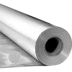 VEVOR Isolierfolie, 0,15 mm, Dämmfolie, Reflexionsfolie 76,2 x 1,22 m, Doppelt reflektierender Wärmeschutz aus Aluminiumfolie, Thermofolie, Wärmedämmrolle für Fenster, Wohnmobildächer