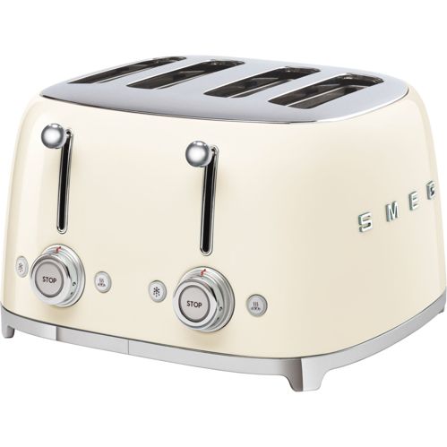 SMEG TSF03CREU 4-Schlitz-Toaster Creme