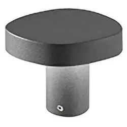 Zafferano Ciottolo - LED-Pollerleuchte für den Außenbereich IP54 7W 3000K modernes Design aus Aluminium für Gärten und Wege - 10 cm Corten