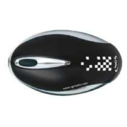 NGS VIPER USB Desktop Maus Schwarz / Silber (Kabelgebunden) (VIPERMOUSEBLACK)