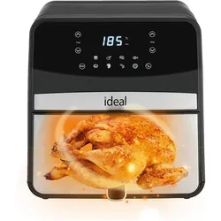 Eldom IDEAL Fettfreie Fritteuse 6 5 L, Fritteuse, Schwarz, Silber
