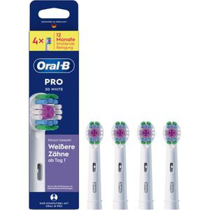 Oral-B Aufsteckbürsten Pro 3DWhite, weiß, 4 Stück