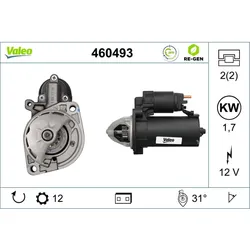 Starter VALEO 460493 für Mercedes-Benz Sprinter 3, C