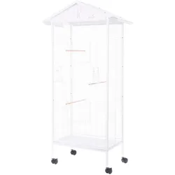 Zolux Voliere Chic Solo Wit - 78X48X156 Cm, Vogelkäfig + Voliere