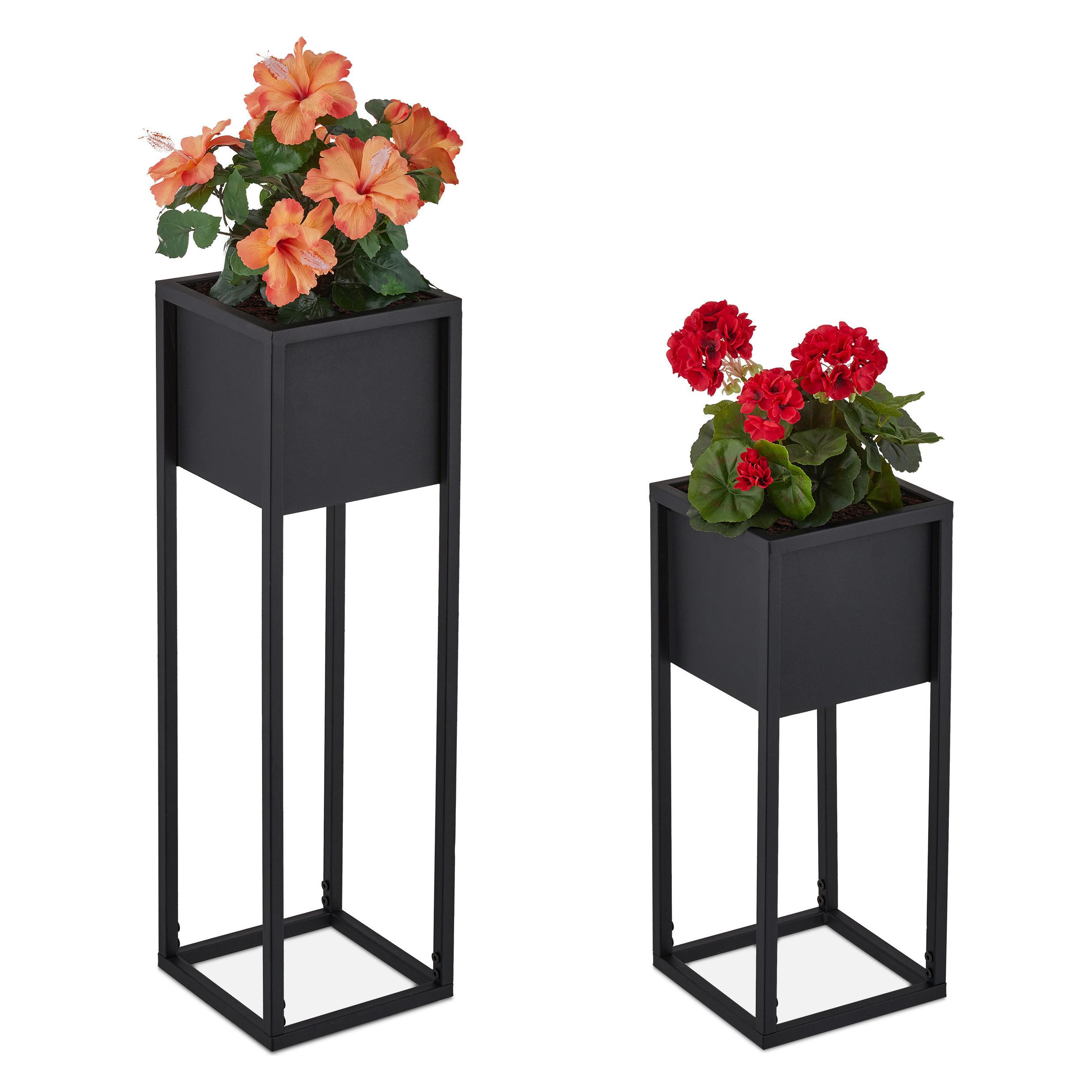 Relaxdays Blumenständer (21 x 21 x 70 cm) (4052025394745)