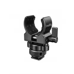 SmallRig Shotgun Microphone Holder (Diverses Video Zubehör), Video Zubehör, Schwarz