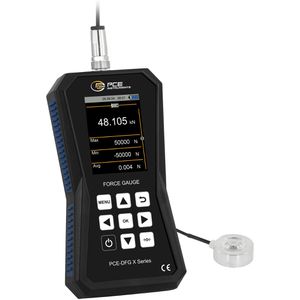 PCE Kraftmessgerät DFG 50K XF, digital, 50000 N, Druckkraft, Speicher, USB-C