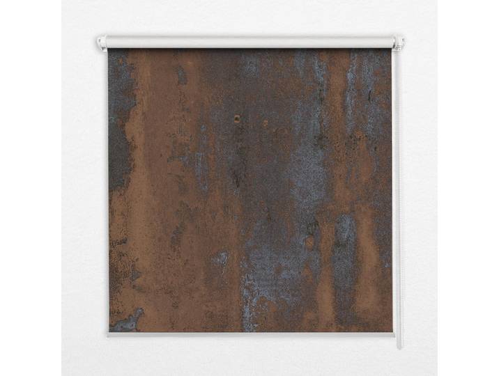 Tulup Innenrollo - Fensterrollo - Rollo - 140x140 cm - Rostiges Blech, Braun, Kunststoff, Quadratisch, 140x140x0.5 cm, Heimtextilien, Vorhänge, Rollos