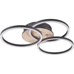 LED-Deckenleuchte Circle Braun max. 27 Watt Deckenlampe