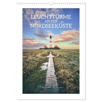 Leuchttürme an der Nordseeküste (Wandkalender 2027 DIN A3 hoch), CALVENDO Monatskalender