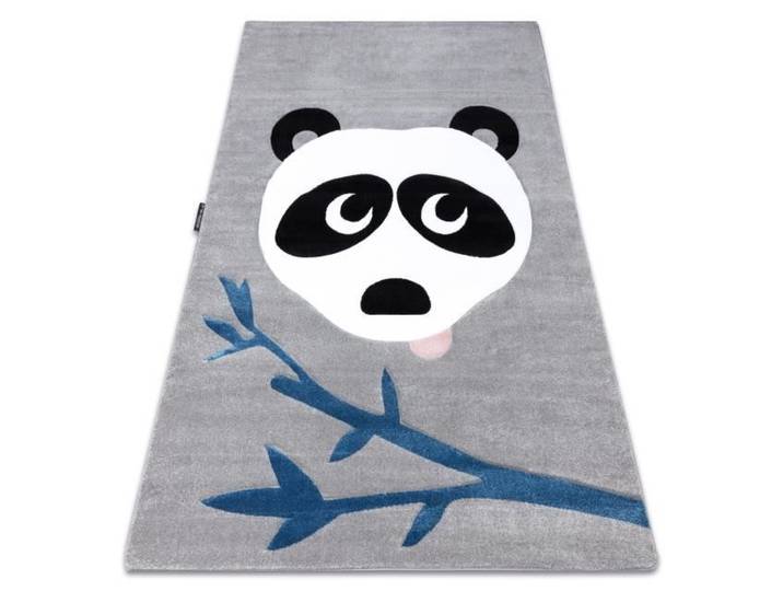 Tapis - PETIT PANDA - 80x150 cm - Gris - Synthétique - Enfant
