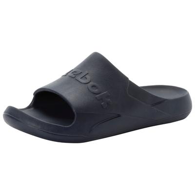 Badesandale REEBOK "REEBOK CLEAN SLIDE", Damen, Gr. 39, blau (navy), Synthetik, Schuhe, Badelatschen