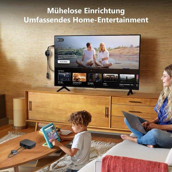 HDMI-WLAN-Sender und -Empfänger - Schwarz - Reichweite: 50 Meter - 4K-Streaming mit externer Antenne - Für Heimkino und Präsentationen