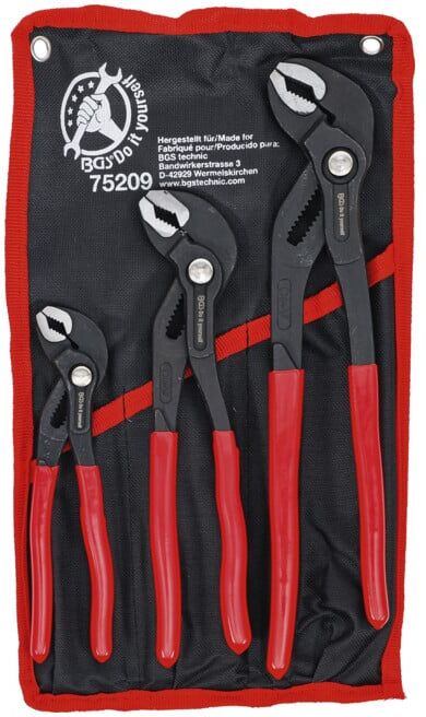Jeu de pinces multiprises 175 / 240 / 300 mm 3 pièces BGS Do it yourself (75209)