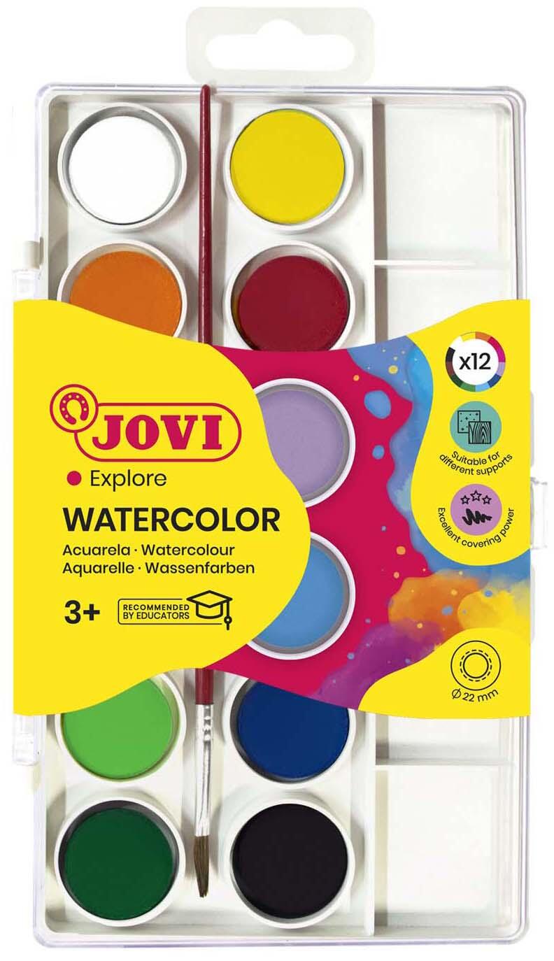 JOVI Wasserfarbkasten 12 Farben 800/12