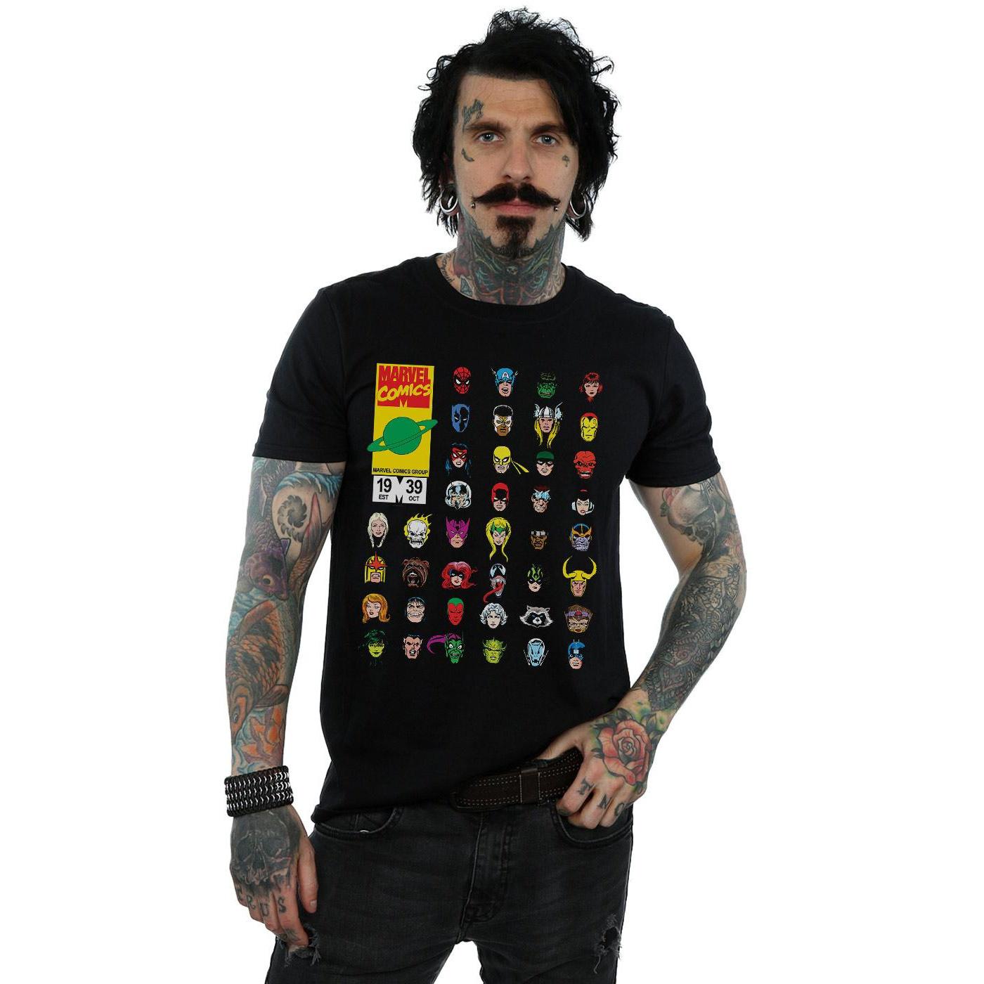 Marvel - "Marvel" T-Shirt für Herren (Schwarz)