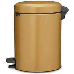 Brabantia Kosmetikeimer NewIcon 5 l, Warm Gold, Abfalleimer, Gold