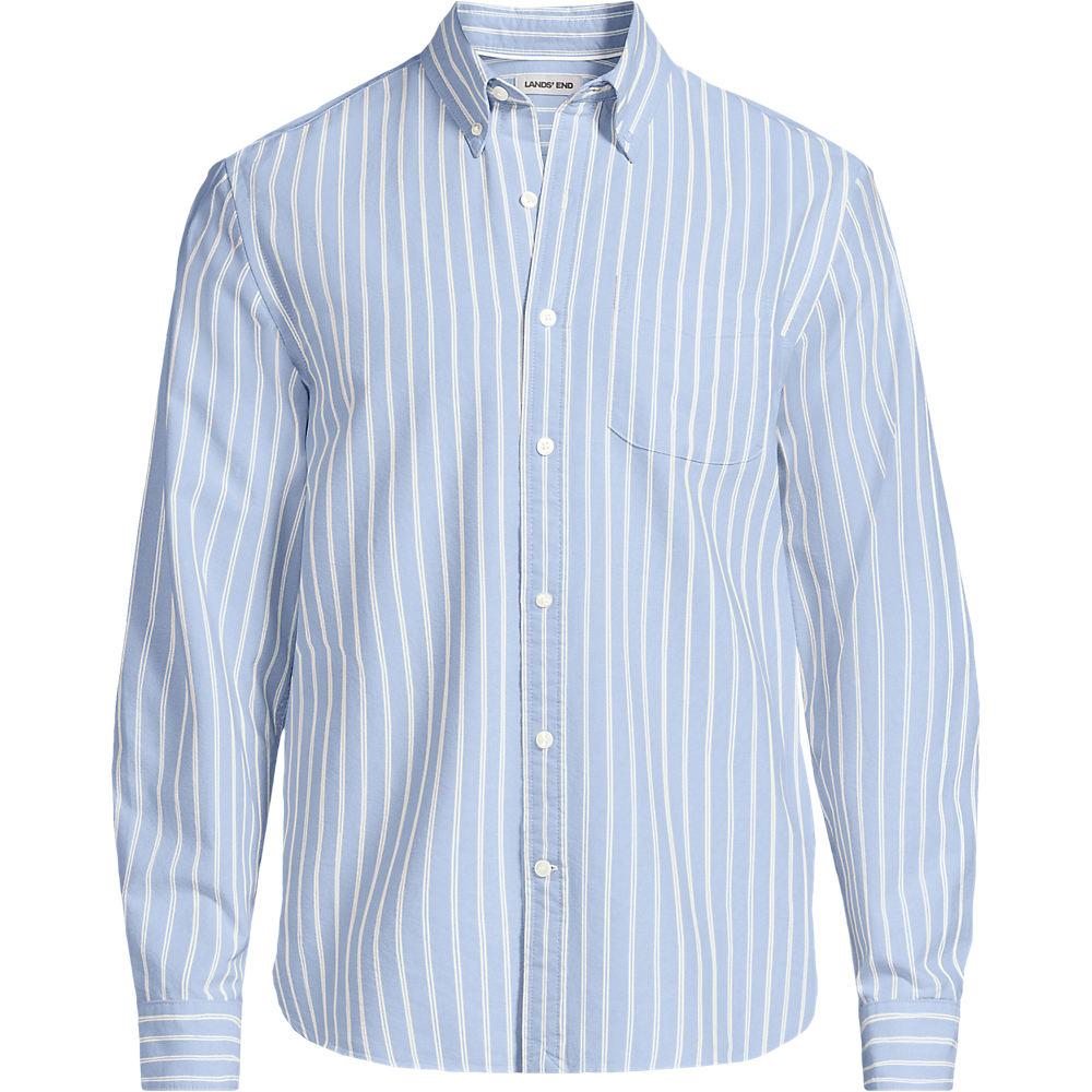 Oxford-Hemd Sail Rigger Classic Fit in Tall-Größe, Herren, size: tall, Blau, Baumwolle, by Lands' End