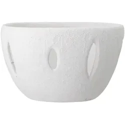 Bloomingville Terracotta Schale Tommy, Ø 31 cm, Höhe 19,5 cm, weiß