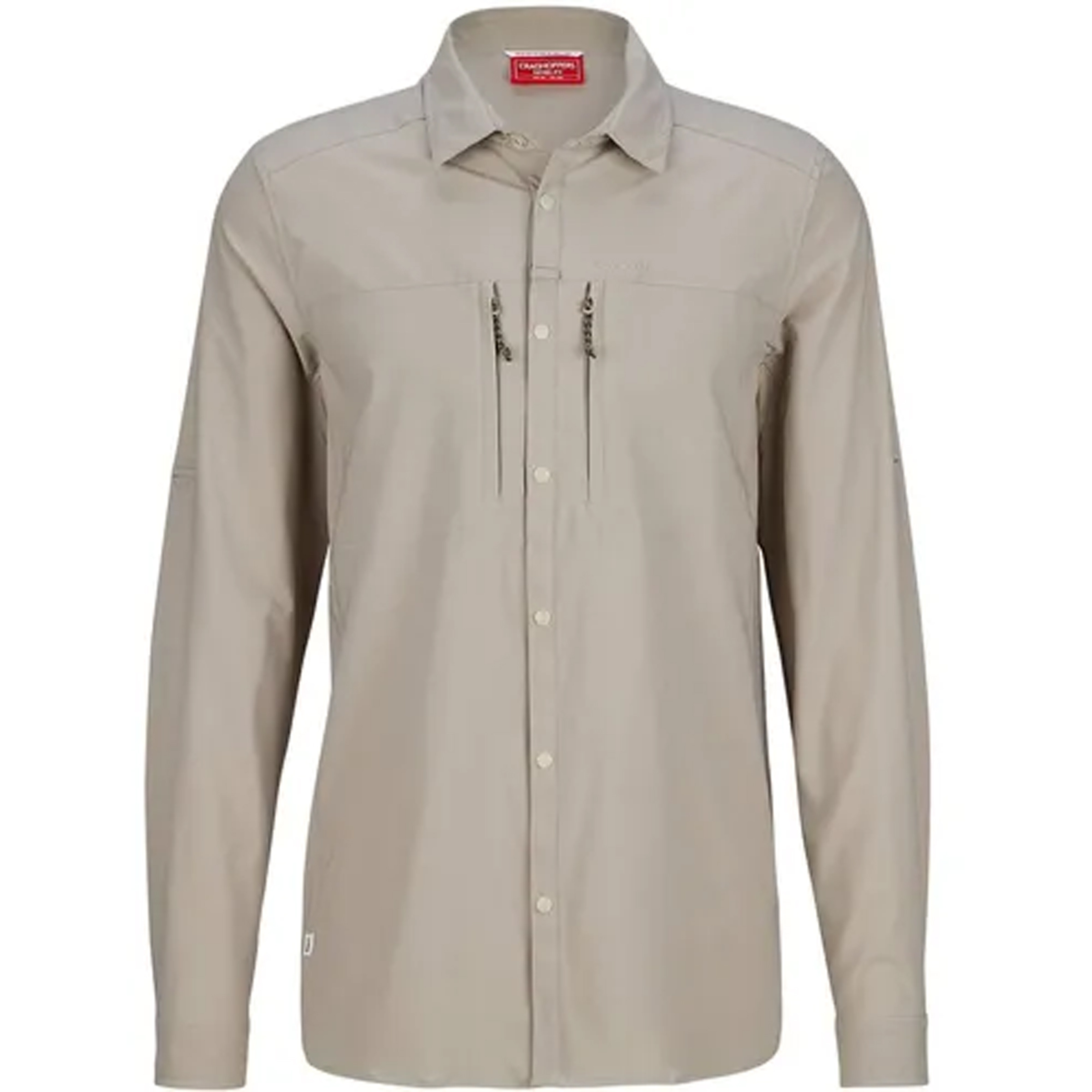Craghoppers Nosilife Pro V Herren Hemden beige Größe XL Camping Klein verpackbar