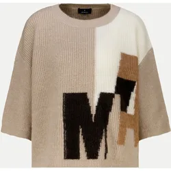Strickpullover mit Intarsie-Design 590-cappuccino 36