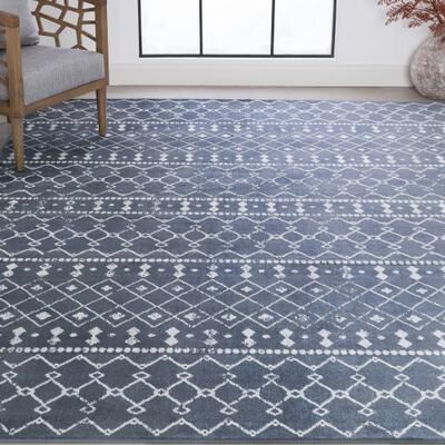 Alise Rugs Linx Farmhouse Geometric Indoor Area Rug