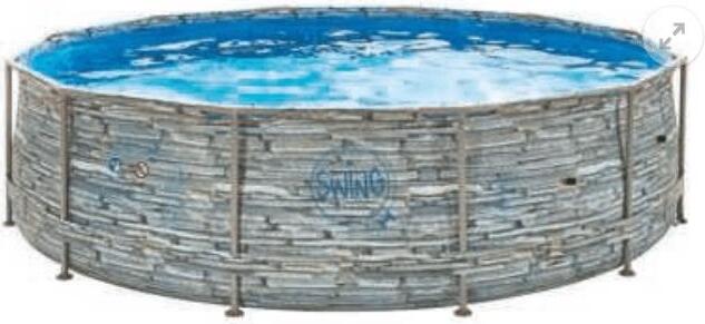 Mountfield ELITE - STONE FRAME POOL - 4,88 x 1,22 m Steindesign
