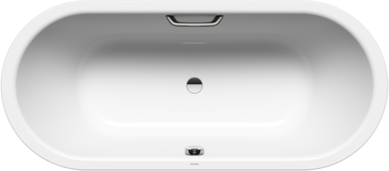 Kaldewei Classic duo Badewanne oval 291410113001 170x75cm, Griffloch, Perl-Effekt, weiß