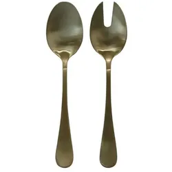Chic Antique Salatbesteck 2er-Set Nordique, L24 cm, gold