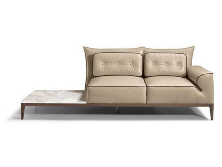 Xlmoebel Polstergarnitur PRIANERA Sofagarnitur aus hochwertigem Leder in elegantem Design, (Sofagarnitur, 2-tlg., Sofa 2 Sitzer + Sessel), Hergestellt in Europa