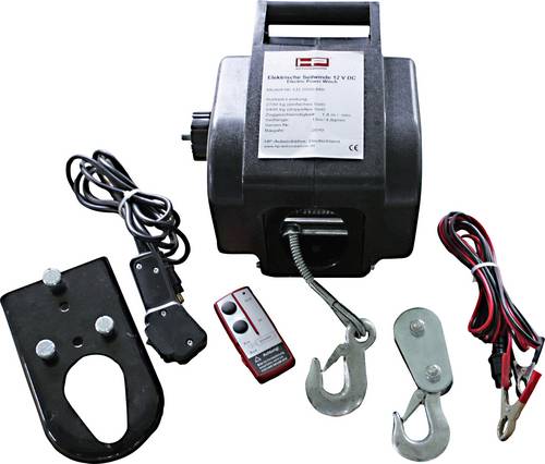 HP Autozubehör Seilwinde 20604 Zugkraft (stehend)=900kg Zugkraft (rollend)=2.7kg Kabel-Fernbedienung, Funk-Fernbedienung
