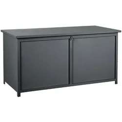 Gartentruhe Hide von Brafab aus Aluminium, modern mit Gasdruckfeder, anthrazit, 177x85 cm