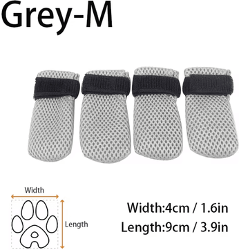 Inspire Curations Soft Silicone Cat Grooming Boots For Bathing, Nail Trimming And Pet Paw Protection grey M