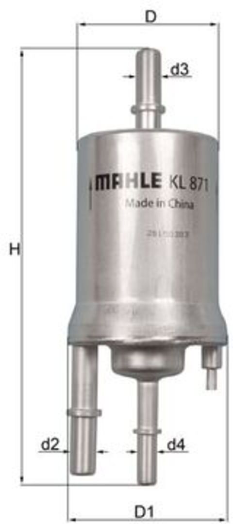 Kraftstofffilter MAHLE KNECHT KL 871