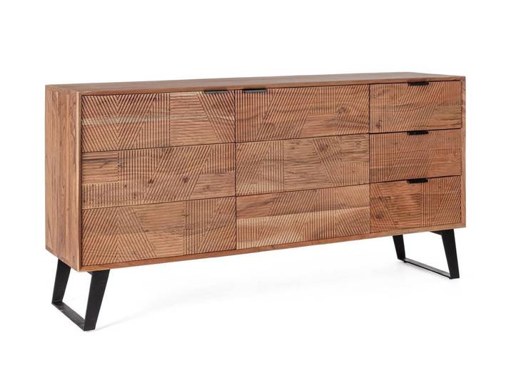 Feeling4Home Sideboard Isar aus Akazienholz, 160 cm