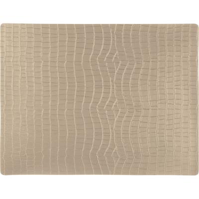 Platzset STUCO "Orinoco", grau (hellgrau, natur), B:32cm L:42cm, Obermaterial: 82% PVC, 18% Polyester, Platzsets