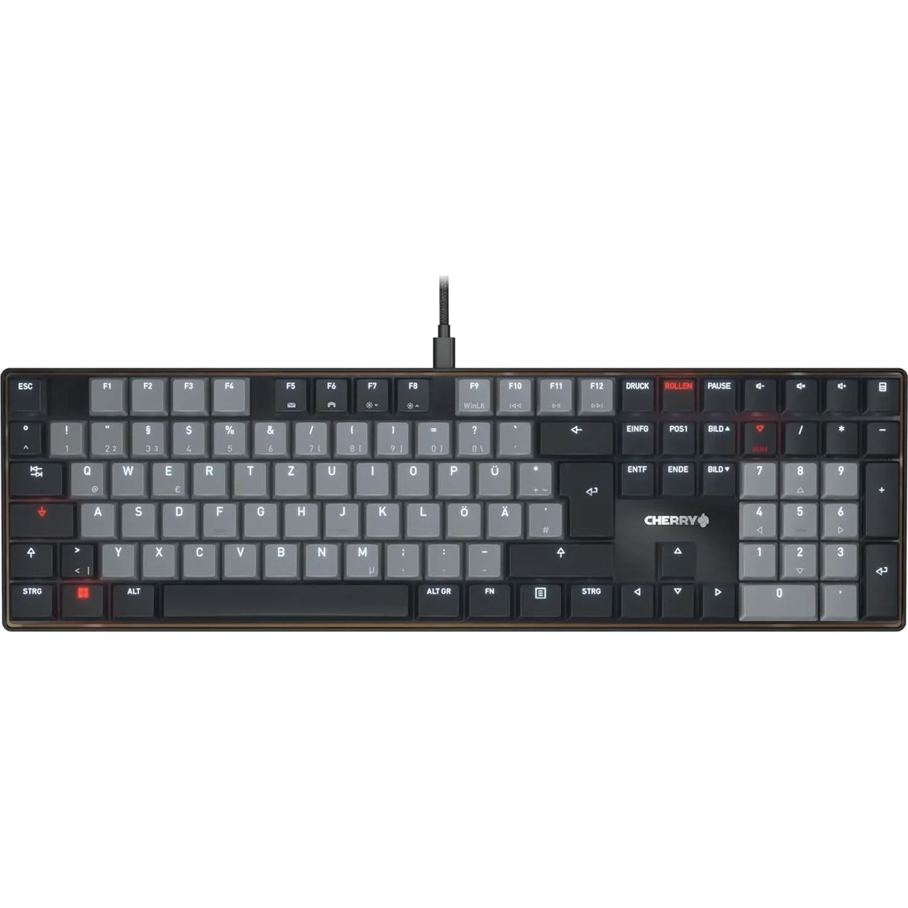 CHERRY KC 500 MX LP / US / BLACK Keyboard Corded, Mechanical, MX LP 2.0 Ivory