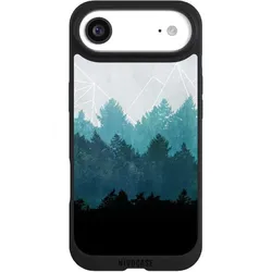Nivocase Handyhülle für Apple iPhone Air Hülle NIVOpure Case Schwarz Abstrakt Baum Wald (Apple iPhone Air), Smartphone Hülle, Schwarz