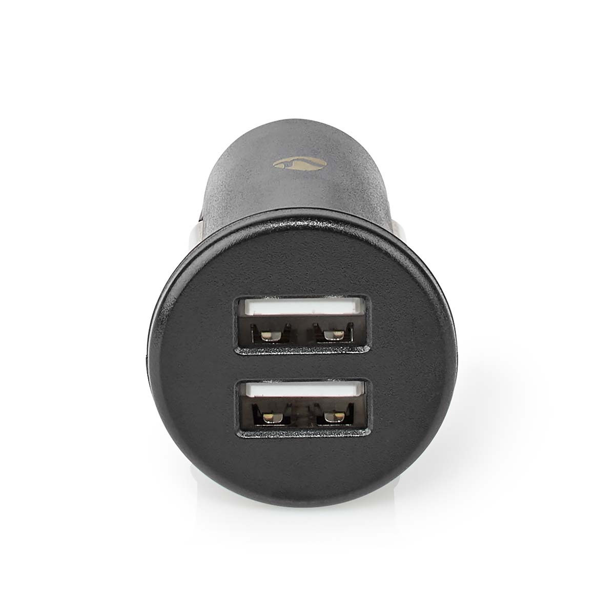 Nedis CCHAU480ABK Autolader met 2x USB-A, 24W, Zwart